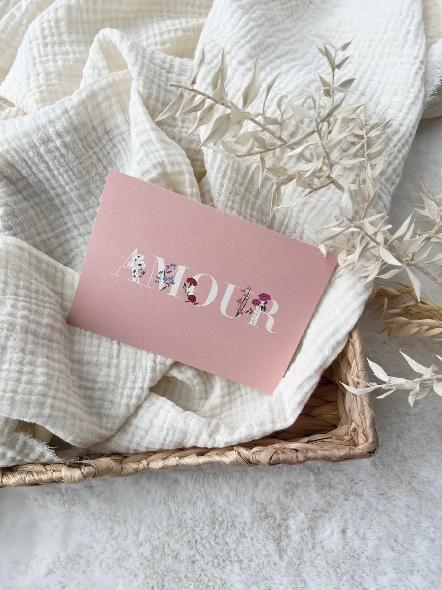 Carte de vœux à offrir ou à s'offrir - Hello Linon - Amour