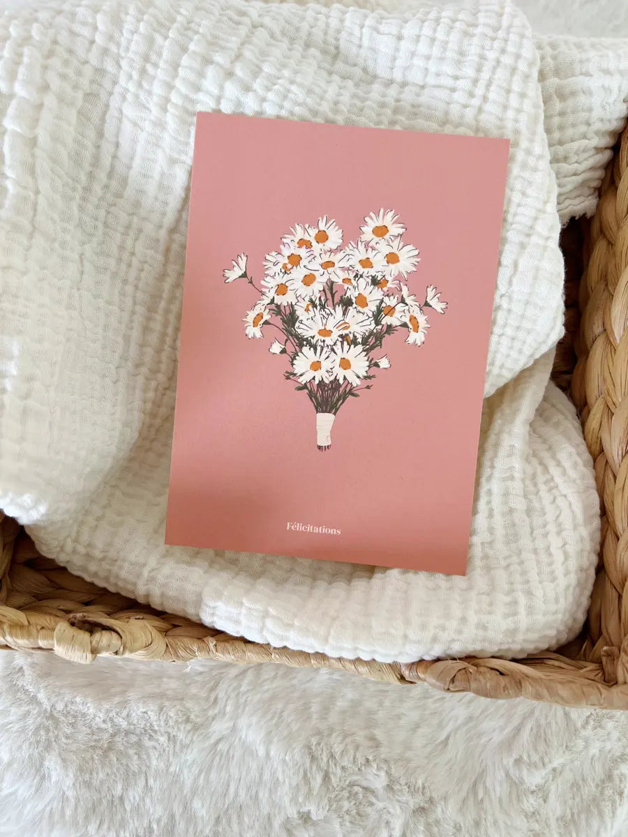 Carte de vœux à offrir ou à s'offrir - Hello Linon - Félicitations