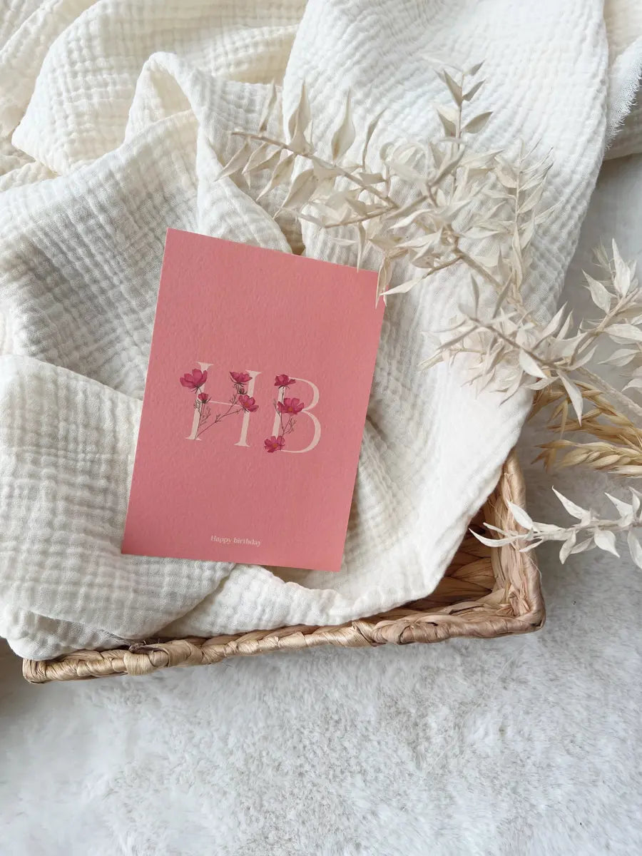 Carte de vœux à offrir ou à s'offrir - Hello Linon - HB