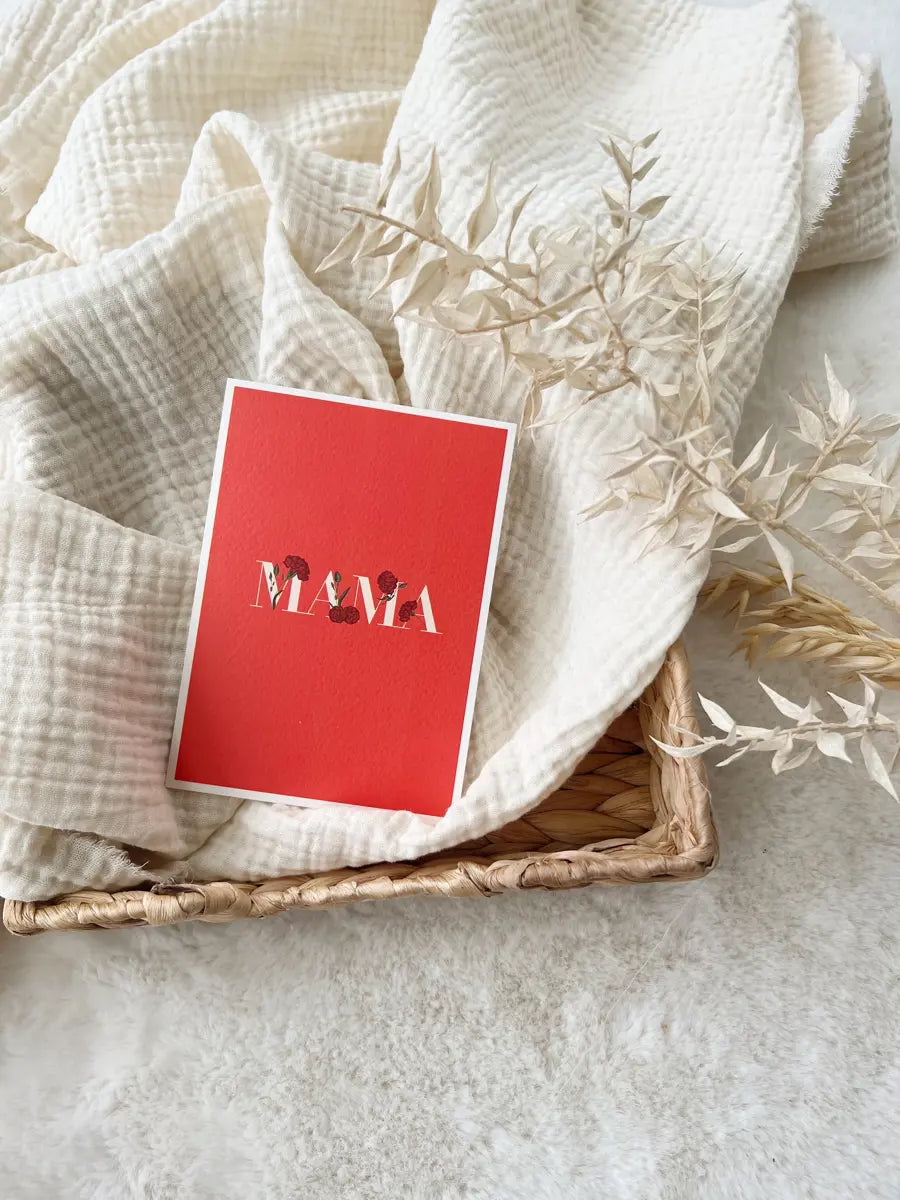 Carte de vœux à offrir ou à s'offrir - Hello Linon - Mama