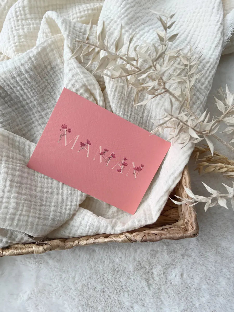 Carte de vœux à offrir ou à s'offrir - Hello Linon - Maman