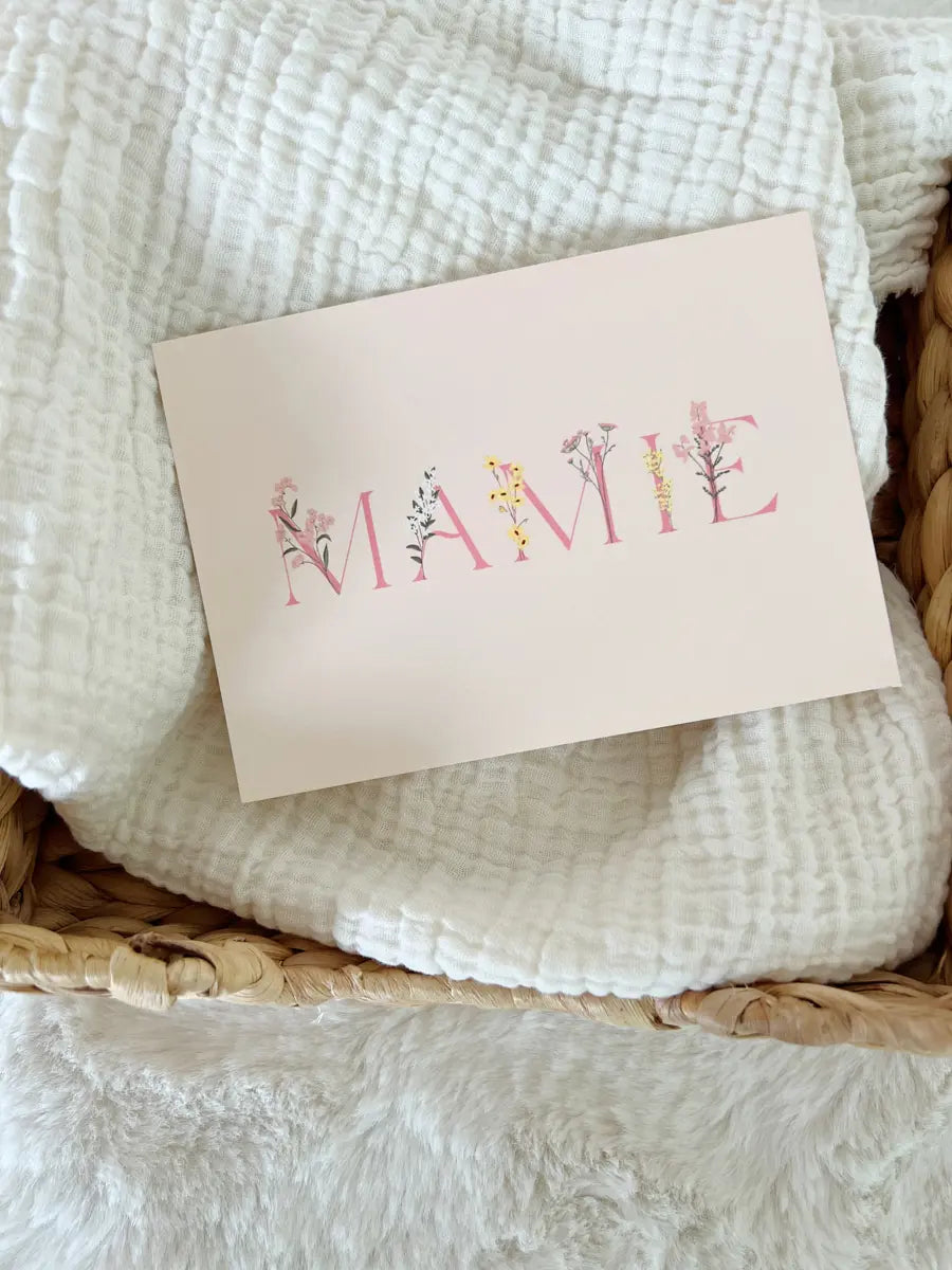 Carte de vœux à offrir ou à s'offrir - Hello Linon - Mamie