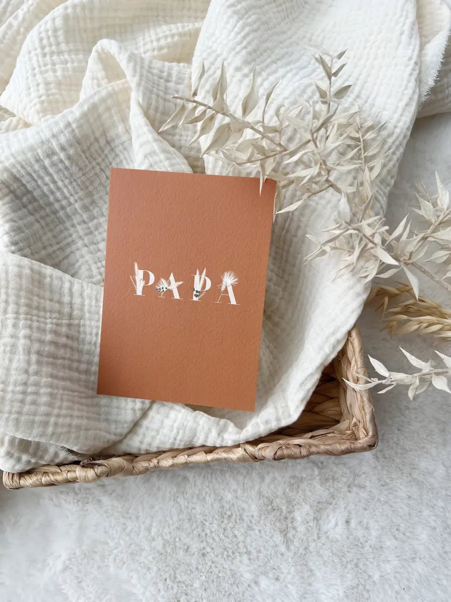 Carte de vœux à offrir ou à s'offrir - Hello Linon - Papa