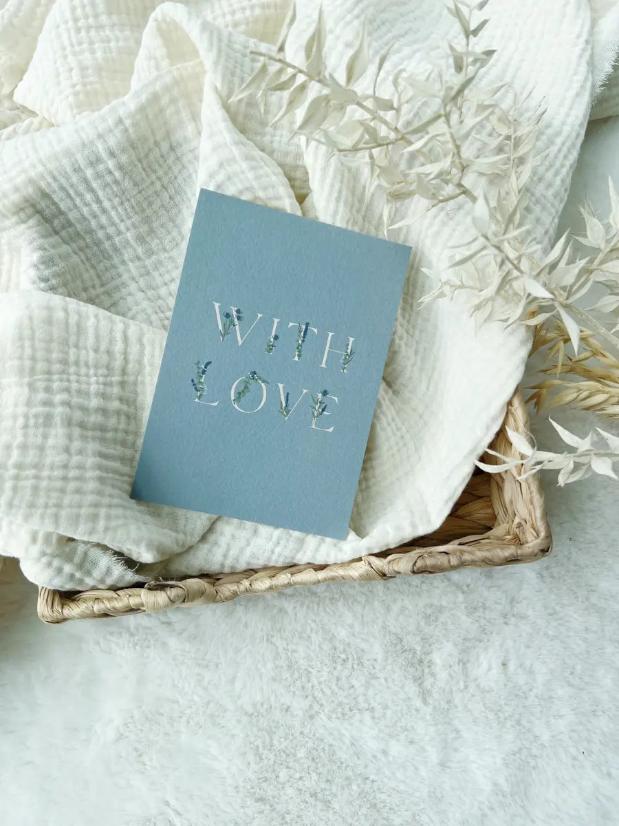 Carte de vœux à offrir ou à s'offrir - Hello Linon - With love