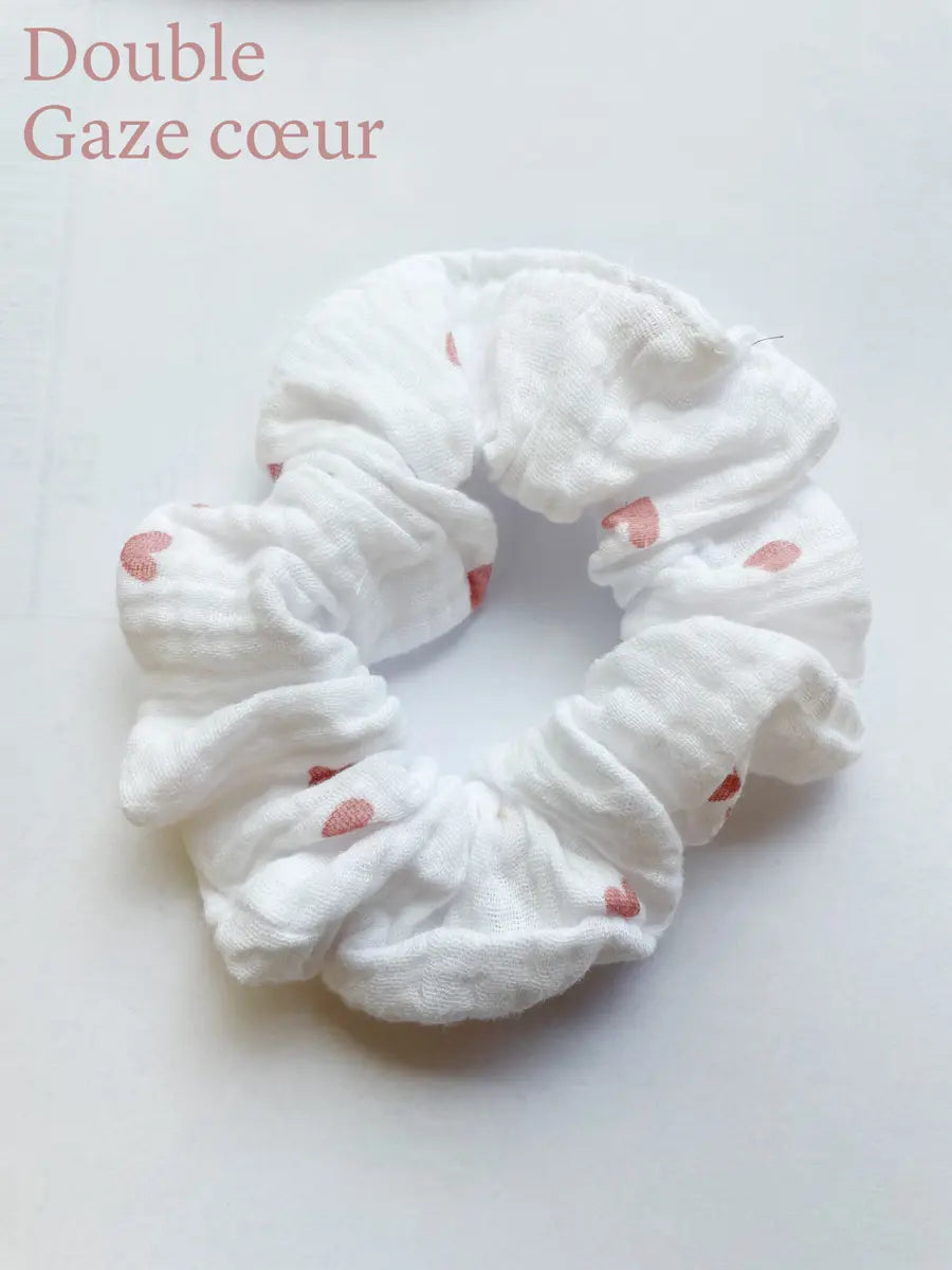 Chouchou double gaze - Double gaze coeur