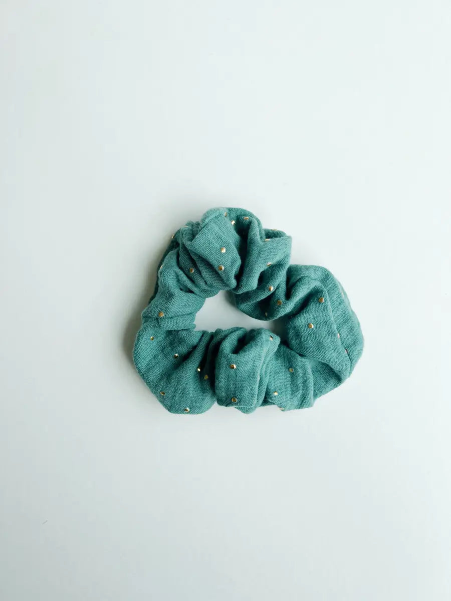 Chouchou double gaze - Emeraude