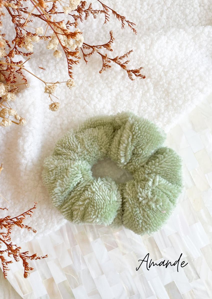 Chouchou en éponge bambou - Amande