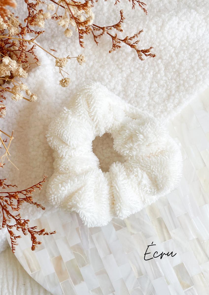 Chouchou en éponge bambou - Ecru