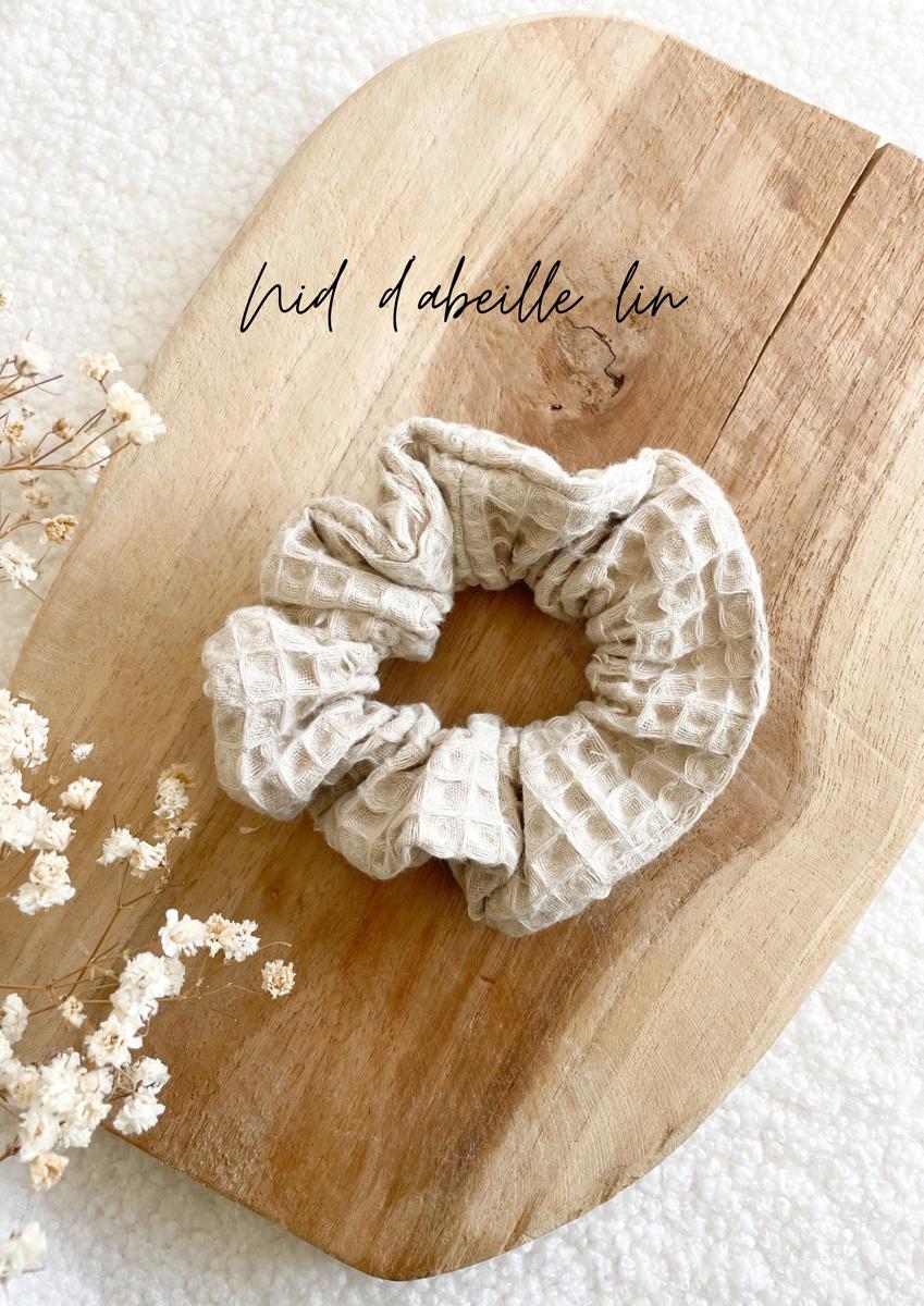 Chouchou nid d'abeille - Nid d'abeille Lin