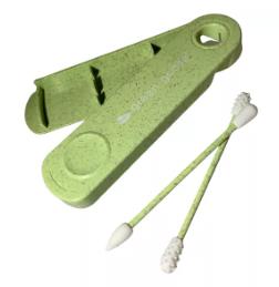 Coffret de cotons-tiges (maquillage et oreilles) réutilisables - Green-goose - Vert