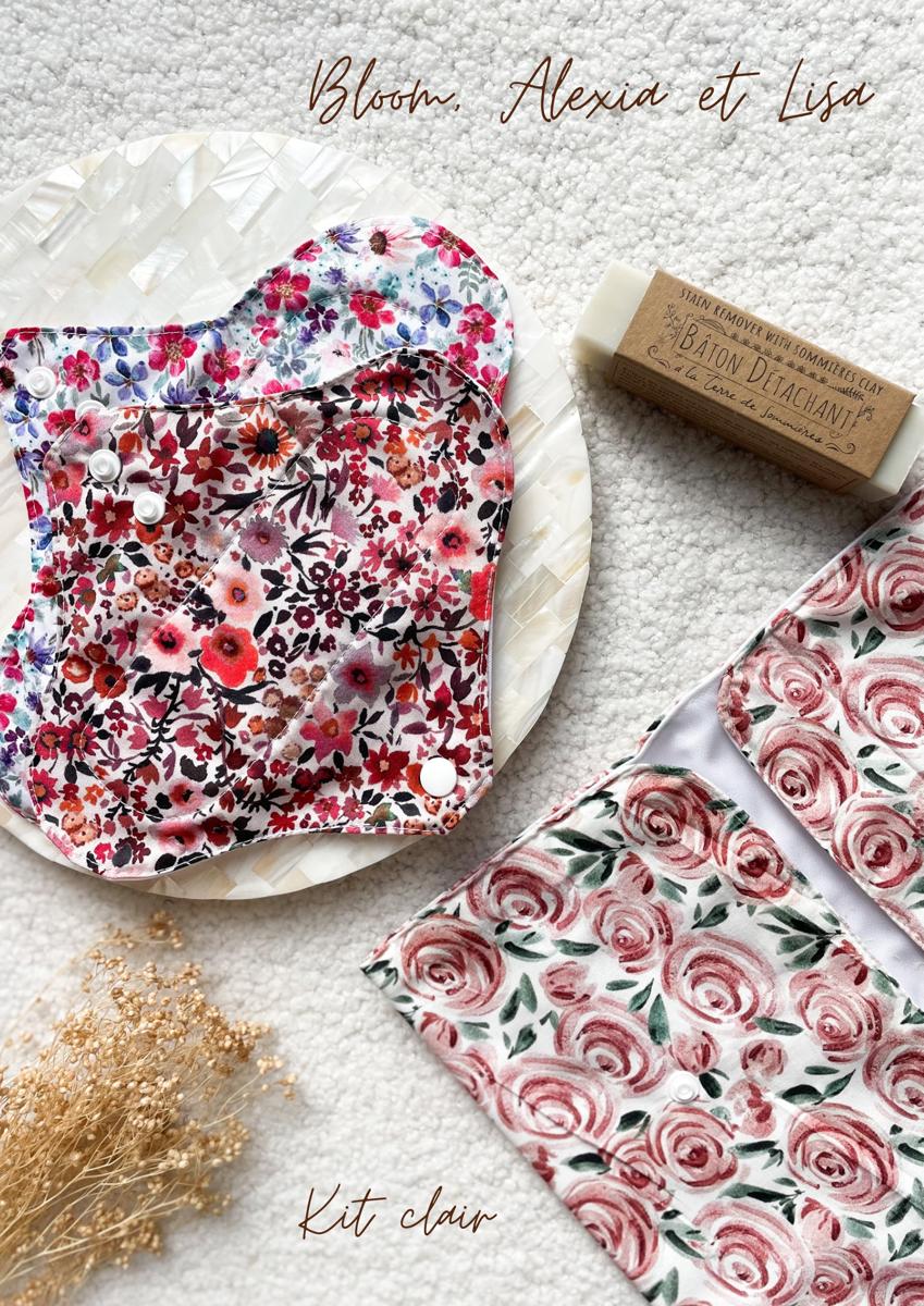 Coffret mon kit menstruel - Kit clair : Bloom Alexia et Lisa