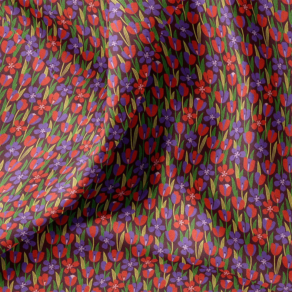 Coton imprimé Aria - 1