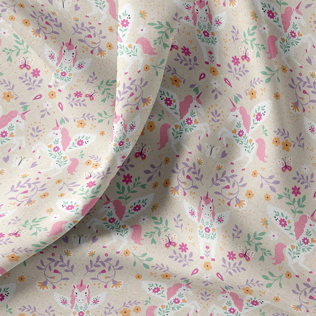 Coton imprimé Licorne - 1
