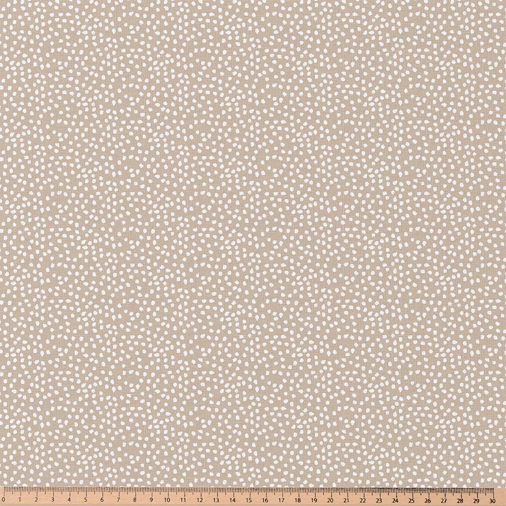 Coton imprimé pois lin - 2