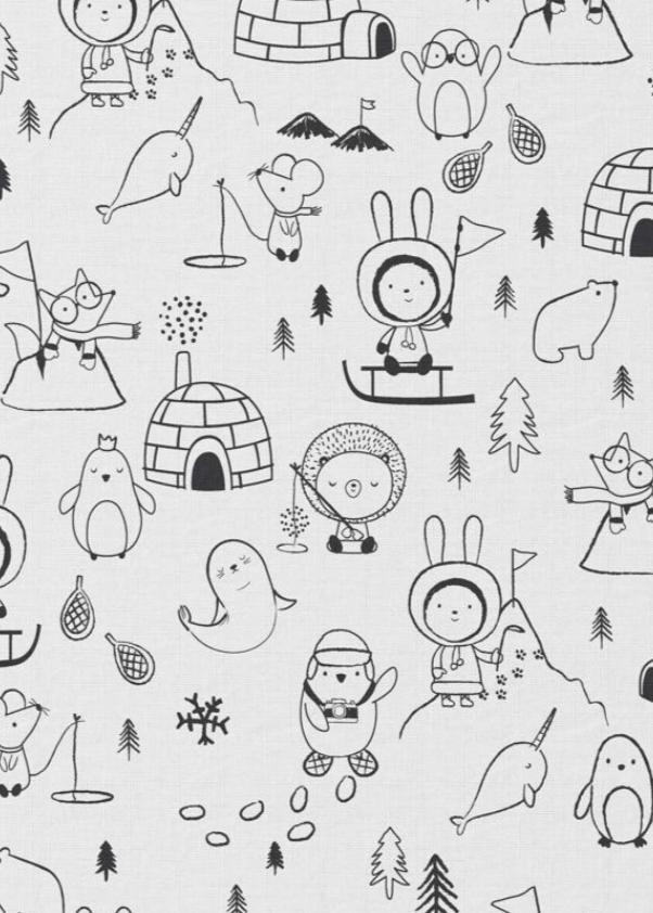 Coton imprimé Igloo - 1