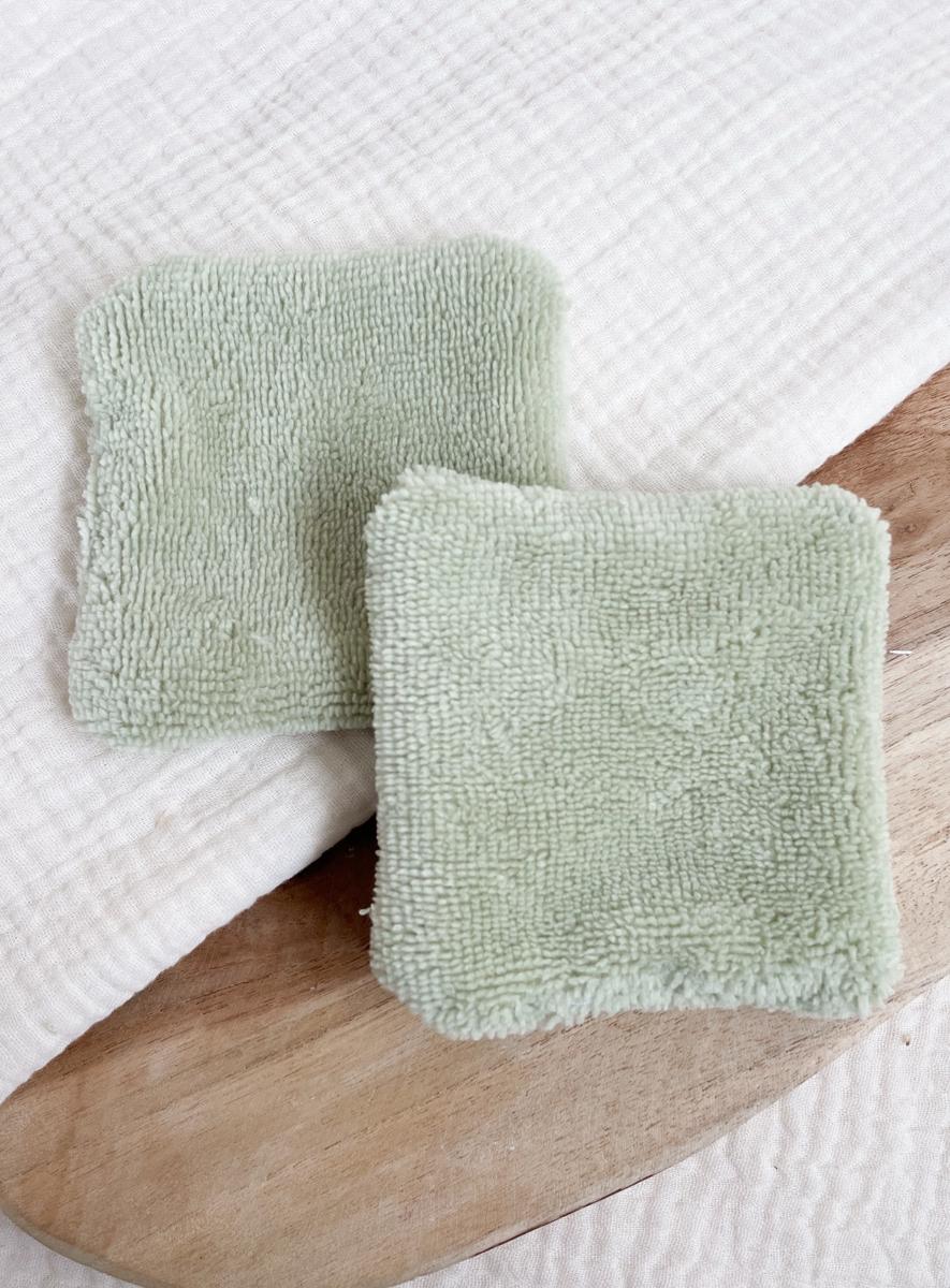 Coton lavable double face - Amande