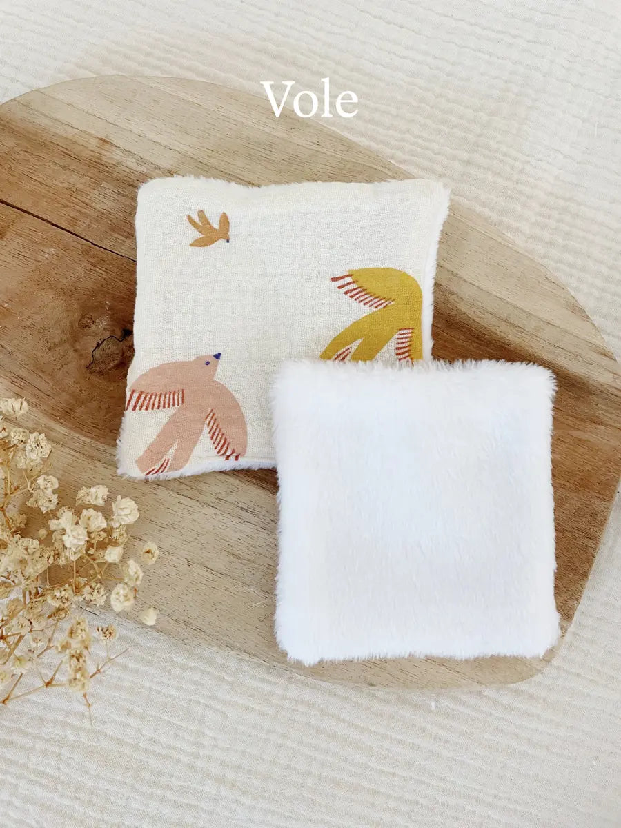 Coton lavable en tissu doudou - Vole