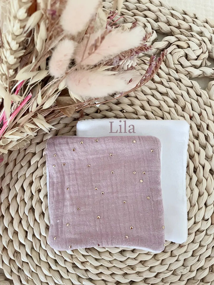 Coton lavable en tissu polaire - Lila