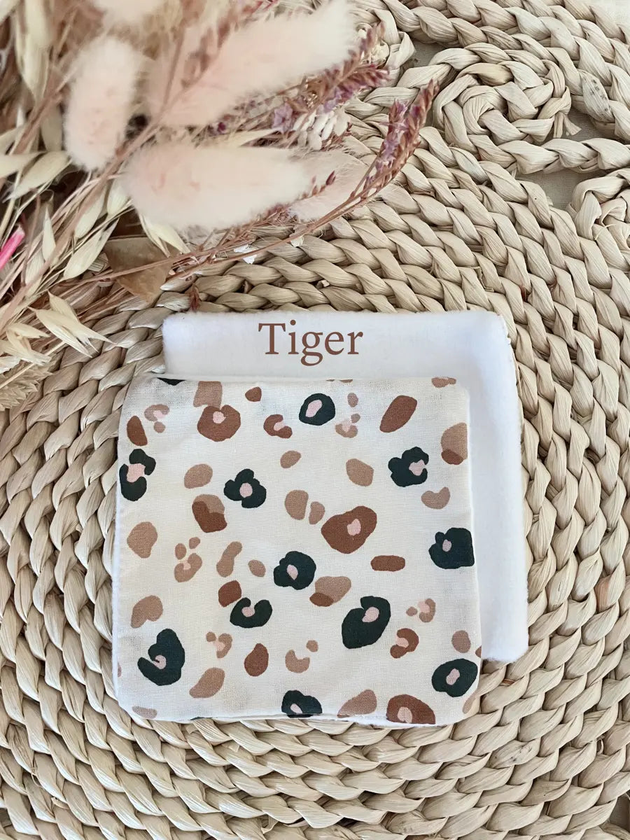 Coton lavable en tissu polaire - Tiger