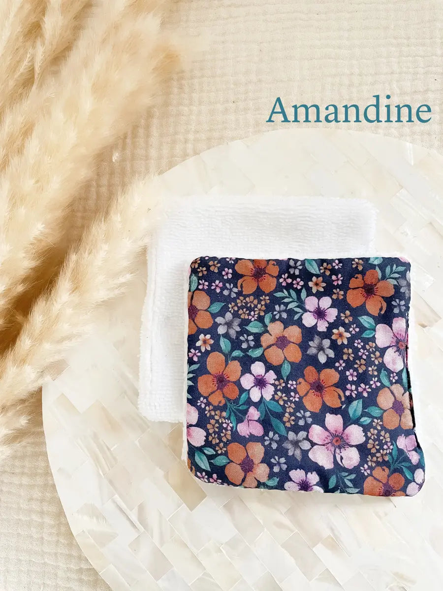 Coton lavable en éponge bambou - Amandine