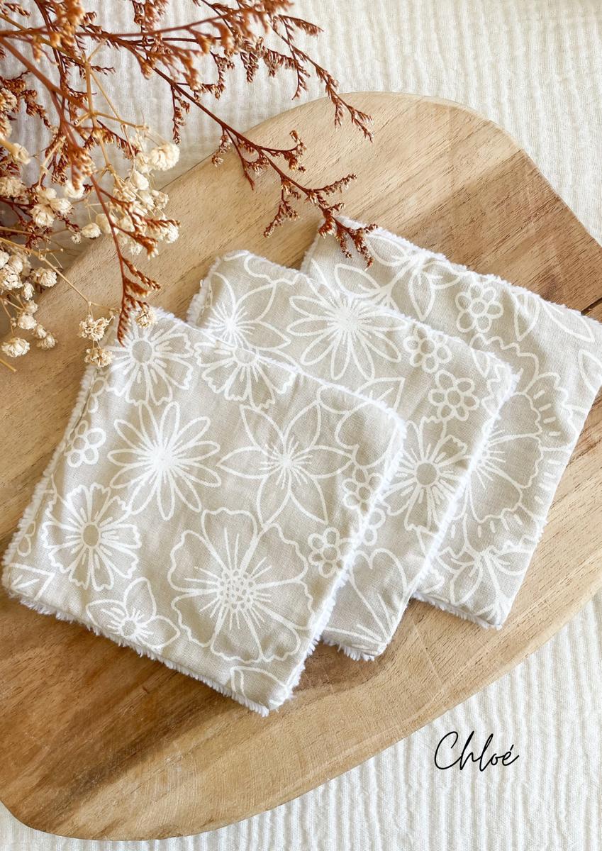 Coton lavable en éponge bambou - Chloé