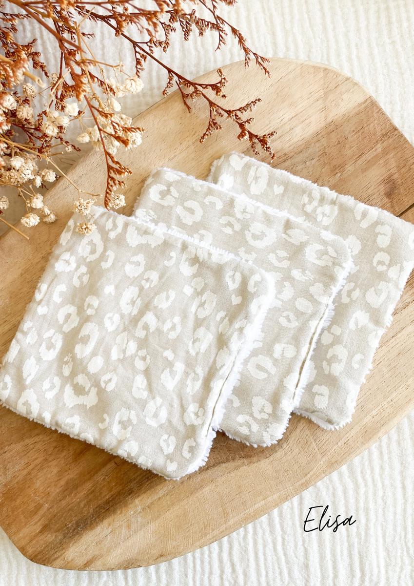 Coton lavable en éponge bambou - Elisa