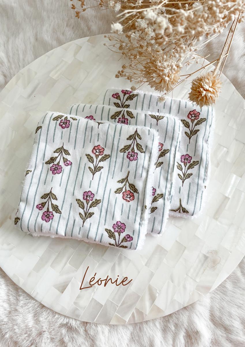 Coton lavable en éponge bambou - Léonie