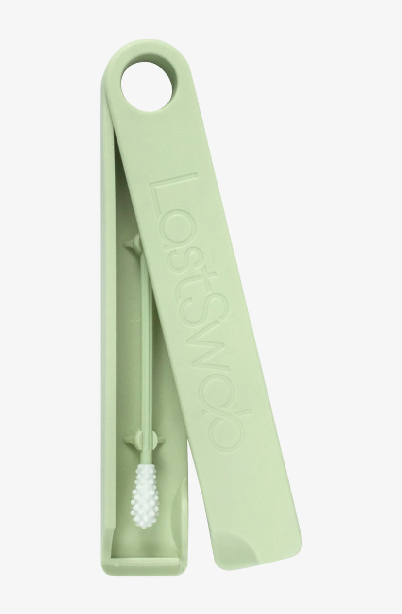 Coton-tige réutilisable en silicone - Lastswab - Vert d’eau