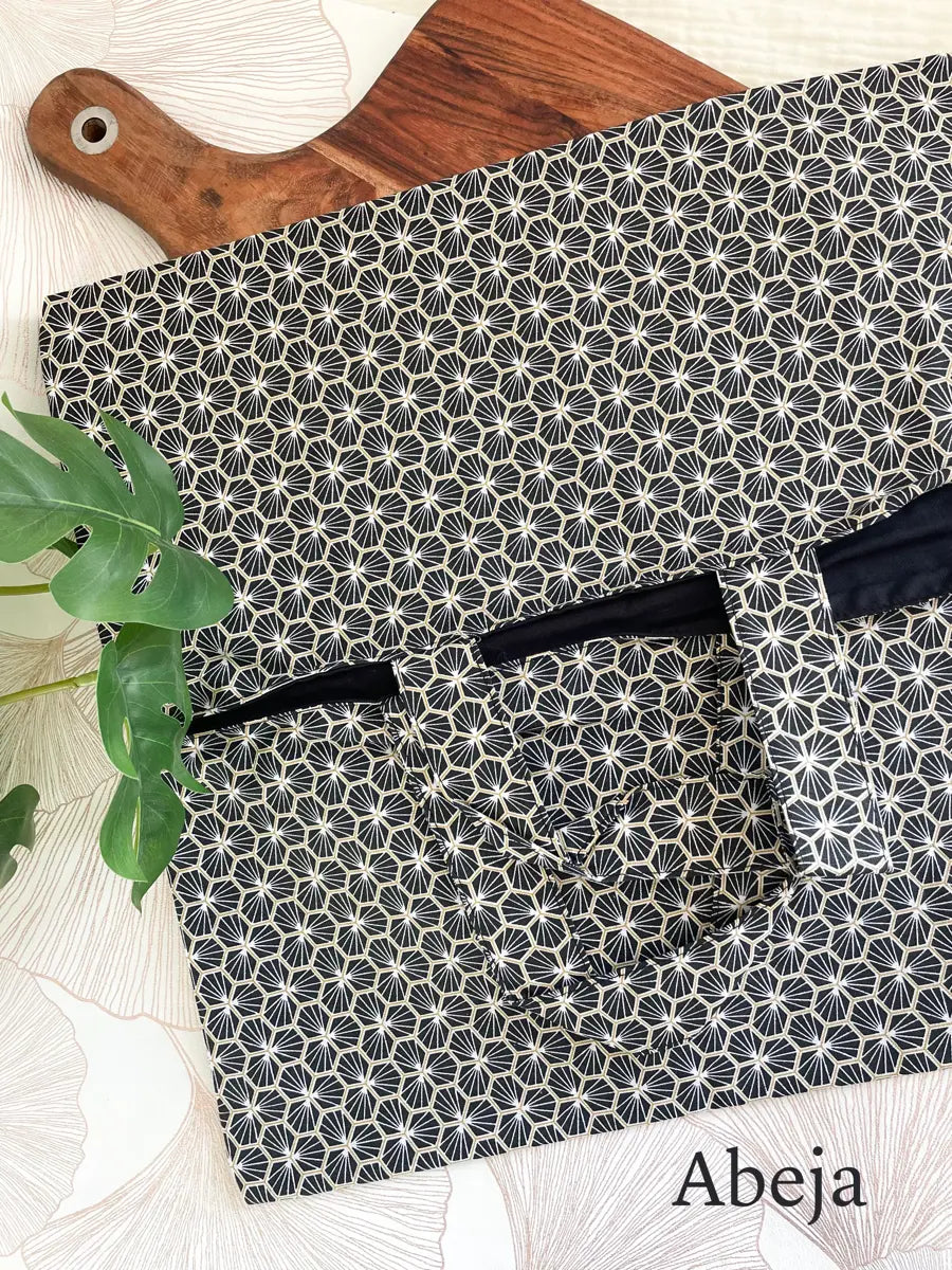 Toile de coton noir - 3