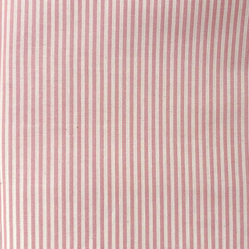 Coton viscose rayé vieux rose - 1
