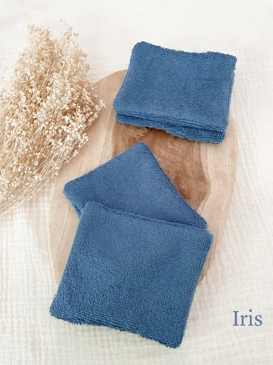 Lot de 4 cotons lavables spécial vernis - dissolvettes lavables - Iris