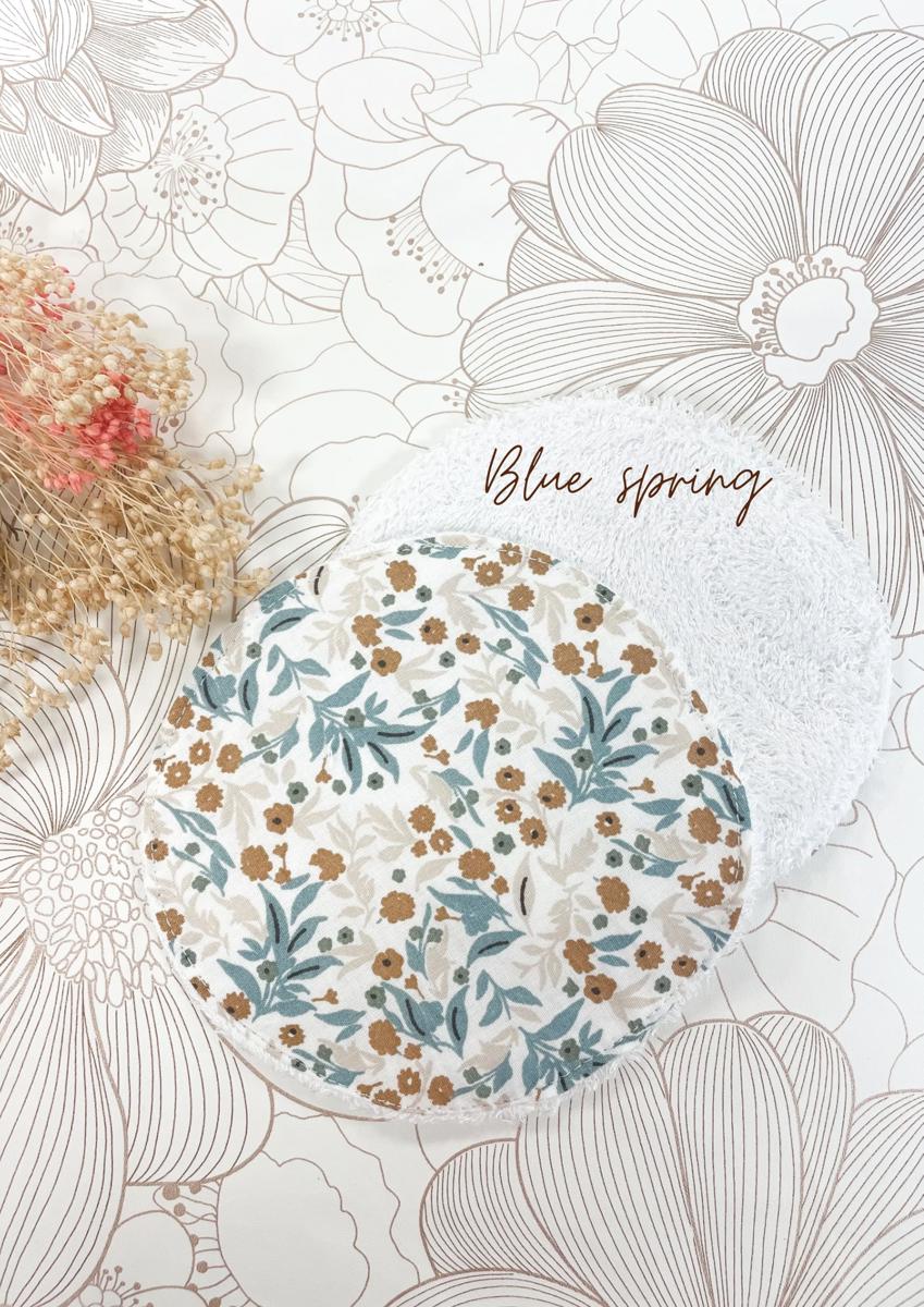 Lot de 2 coussinets d’allaitement lavable - Blue spring
