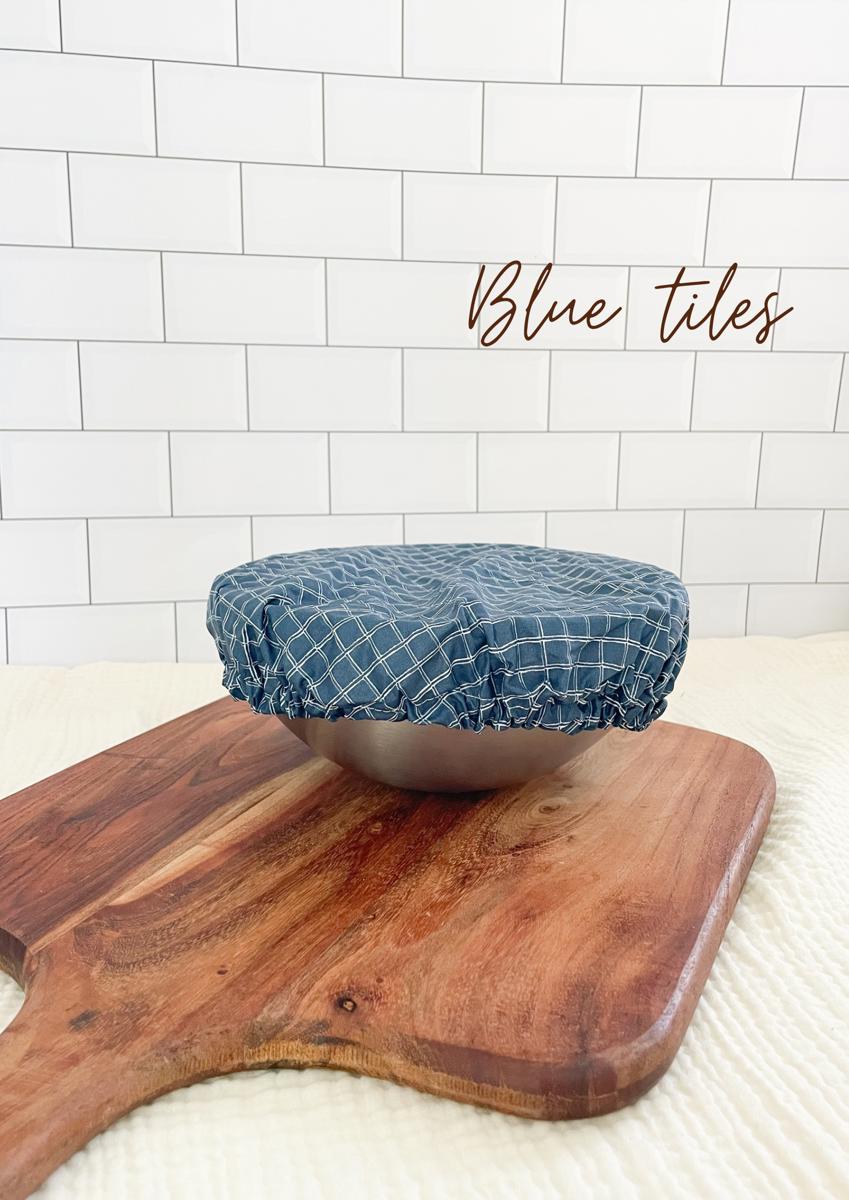 Couvre-bol taille L - Blue tiles