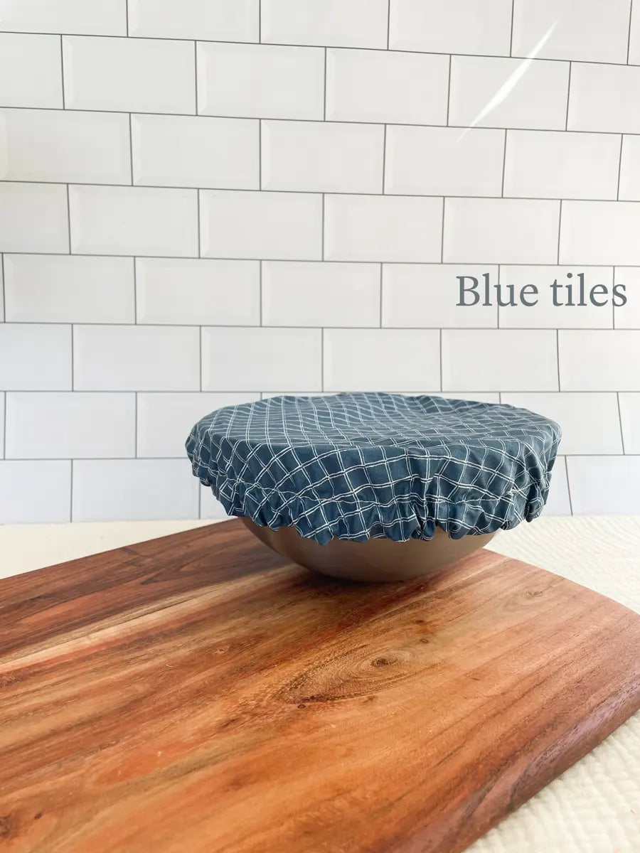 Couvre-bol taille M - Blue tiles