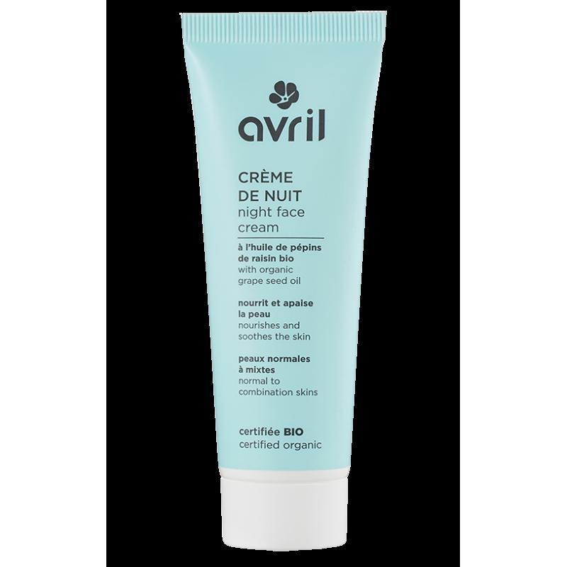 Crème de nuit bio - Avril - Les cotons de Romane : Produits d'hygiène réutilisables et lavables