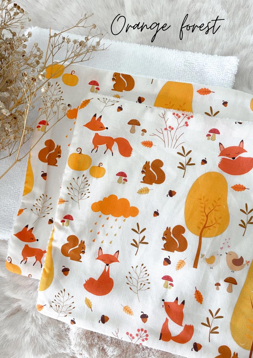 Débarbouillette - Orange forest