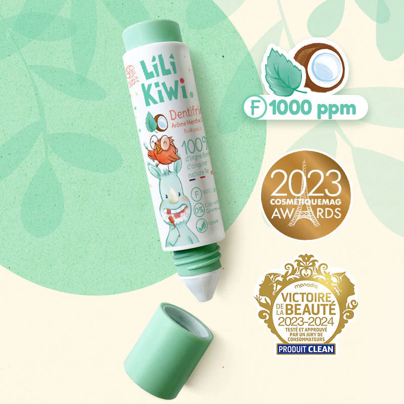 Dentifrice fluoré enfant - Lilikiwi - Menthe-coco