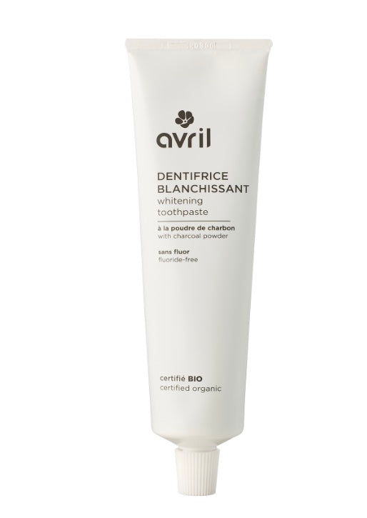 Dentifrice blanchissant certifié bio Avril - Les cotons de Romane : Produits d'hygiène réutilisables et lavables