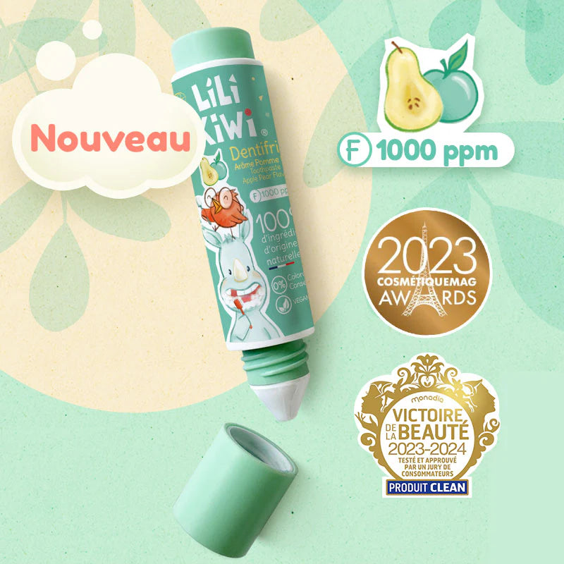 Dentifrice fluoré enfant - Lilikiwi - Pomme-poire
