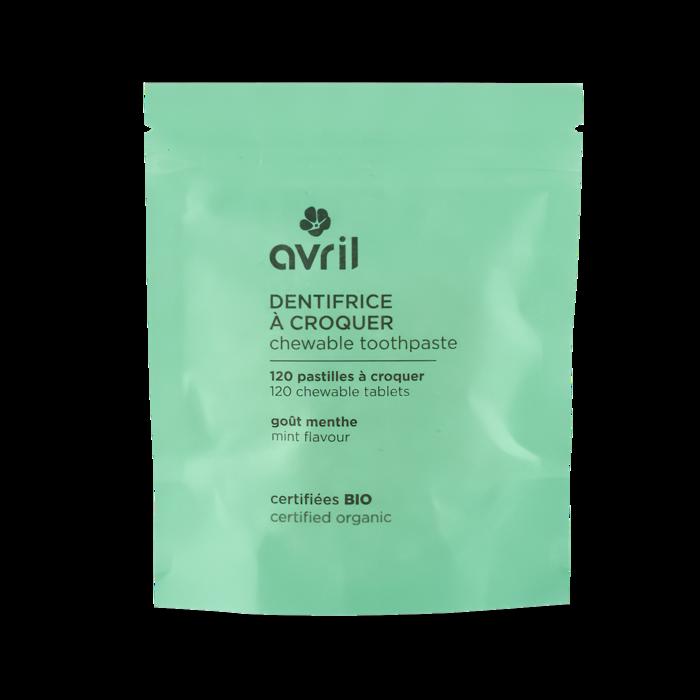 Dentifrice à croquer menthe bio - Avril - 1