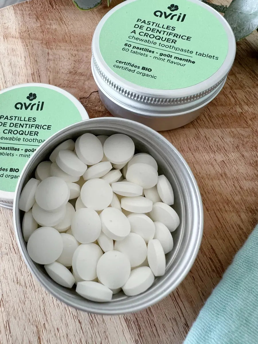 Dentifrice à croquer menthe bio - Avril - 2