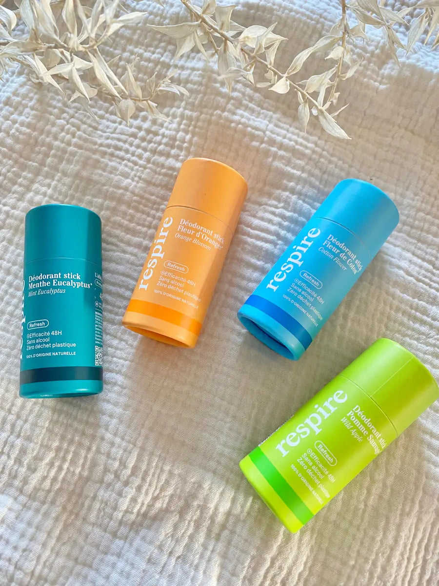 Déodorant stick bio (étui carton) - Respire - 1