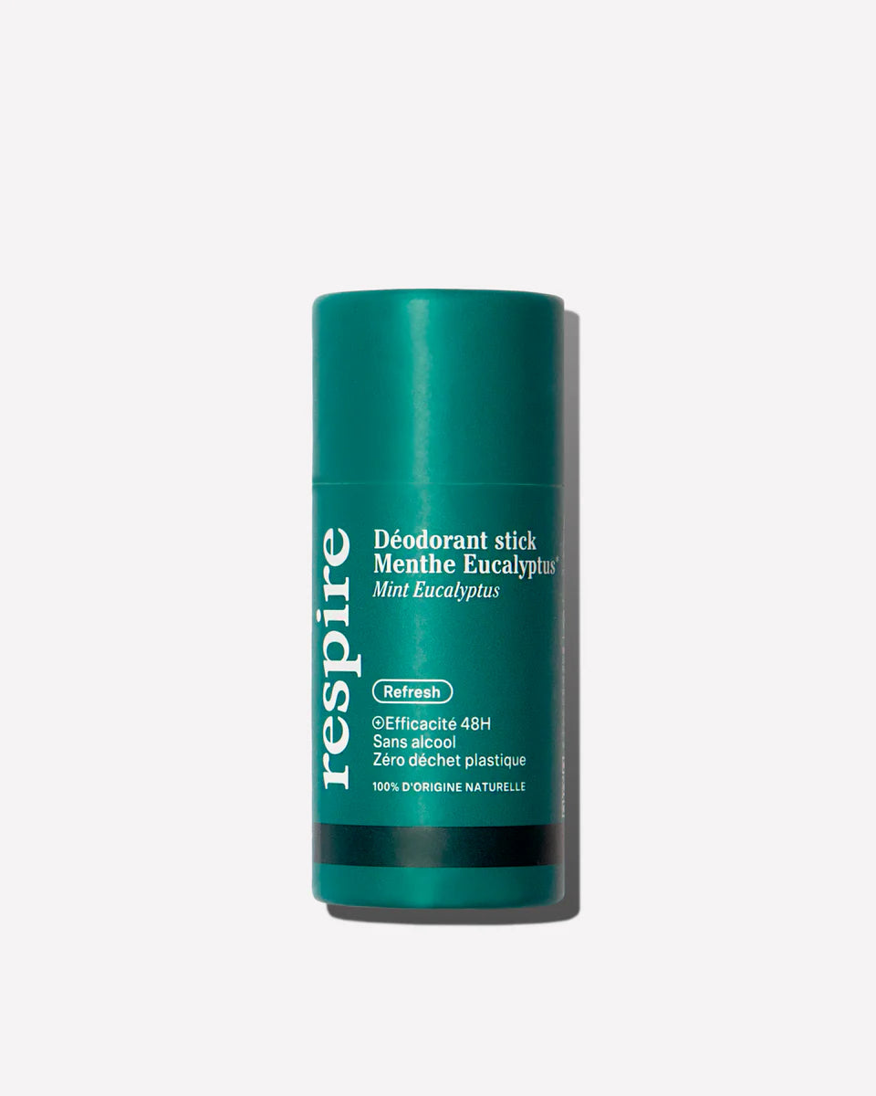 Déodorant stick bio (étui carton) - Respire - Menthe Eucalyptus
