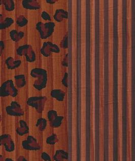 Double gaze matelassée réversible Léopcoeur - 1