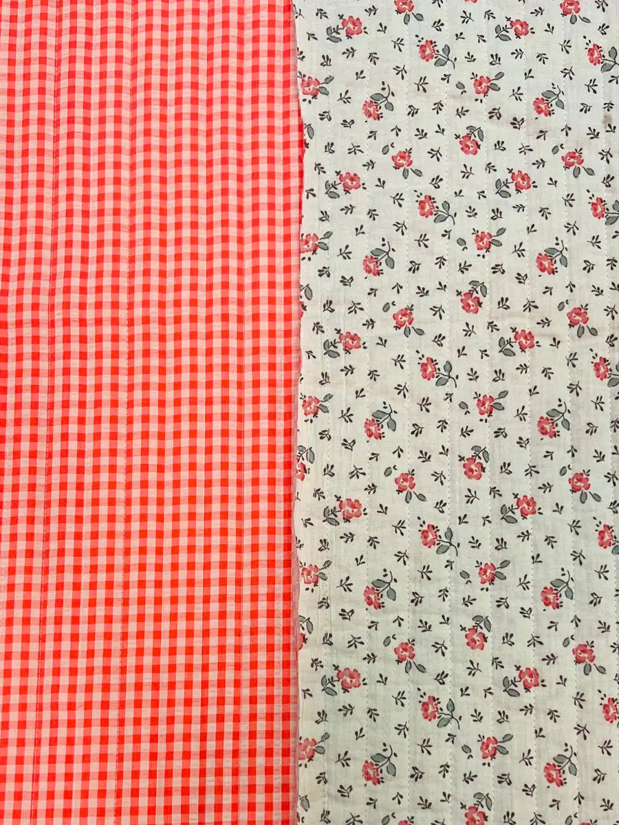 Double gaze matelassée réversible Sarah - 1