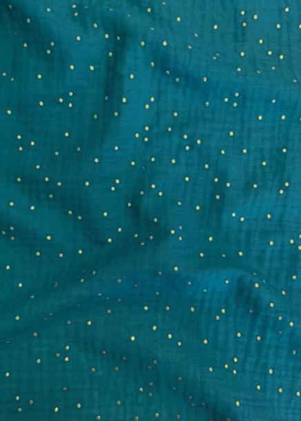 Double gaze Bleu paon - 1