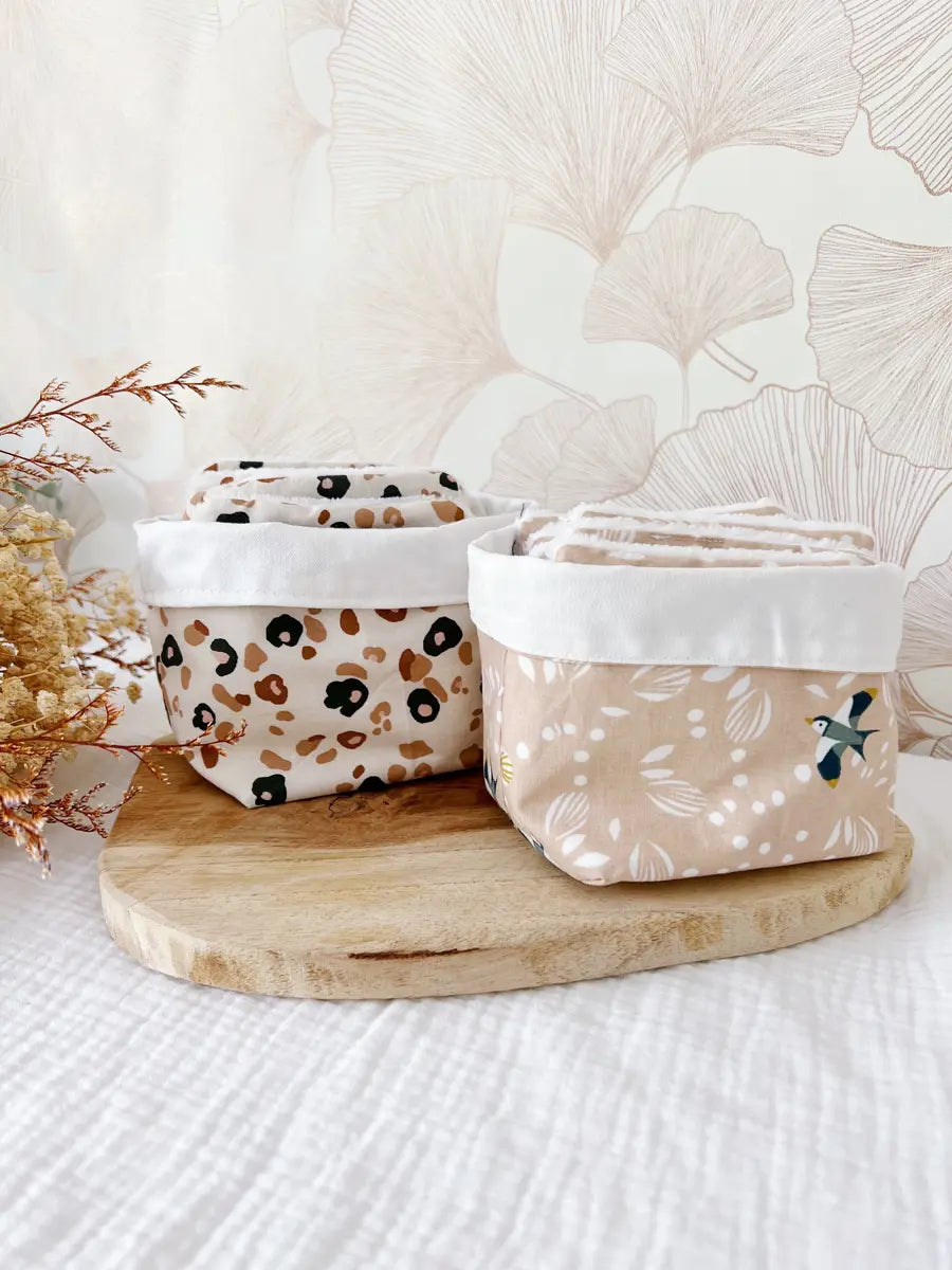 Ensemble assorti : la panière et ses 10 cotons - 2