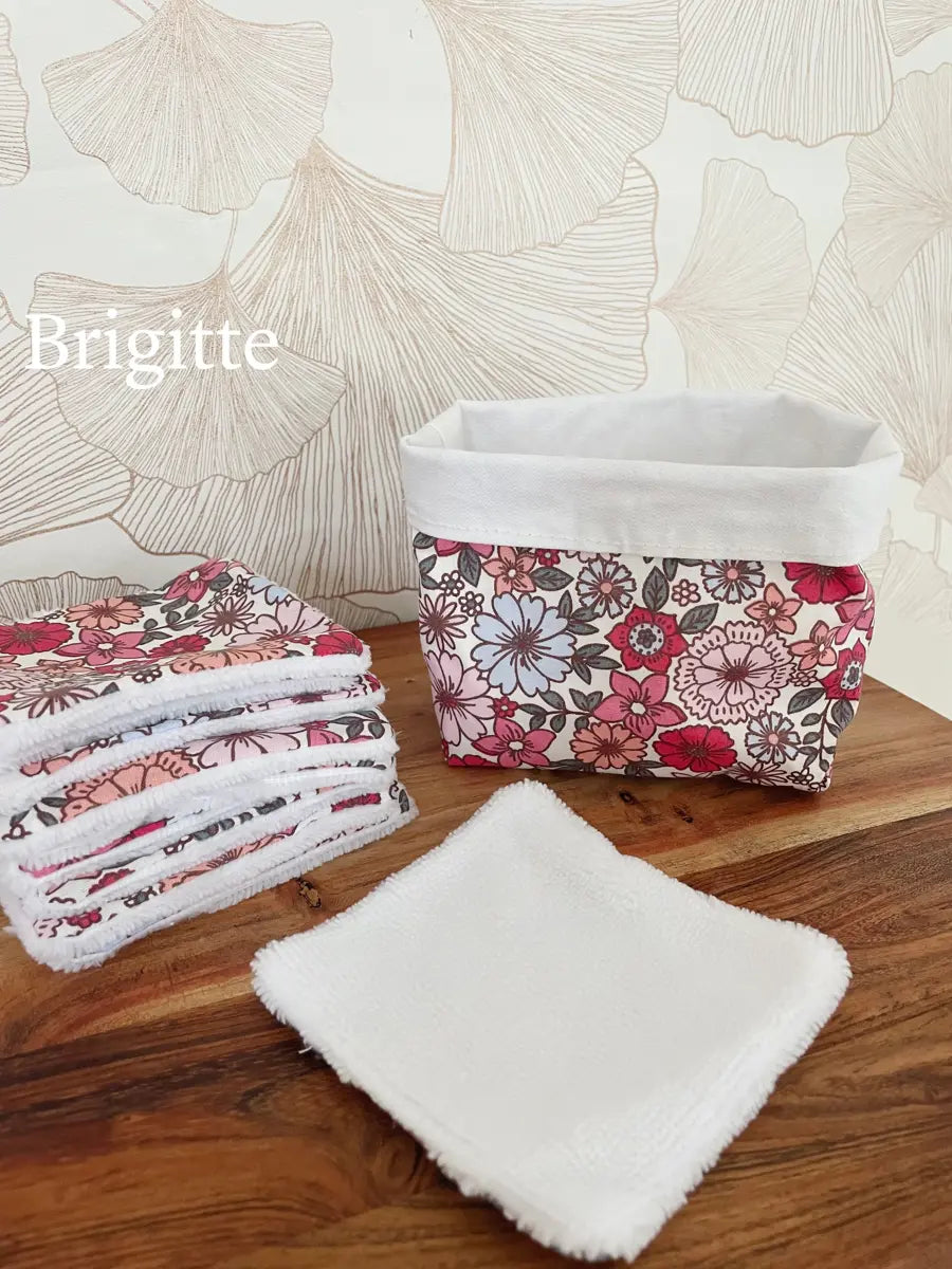 Ensemble assorti : la panière et ses 10 cotons - Brigitte