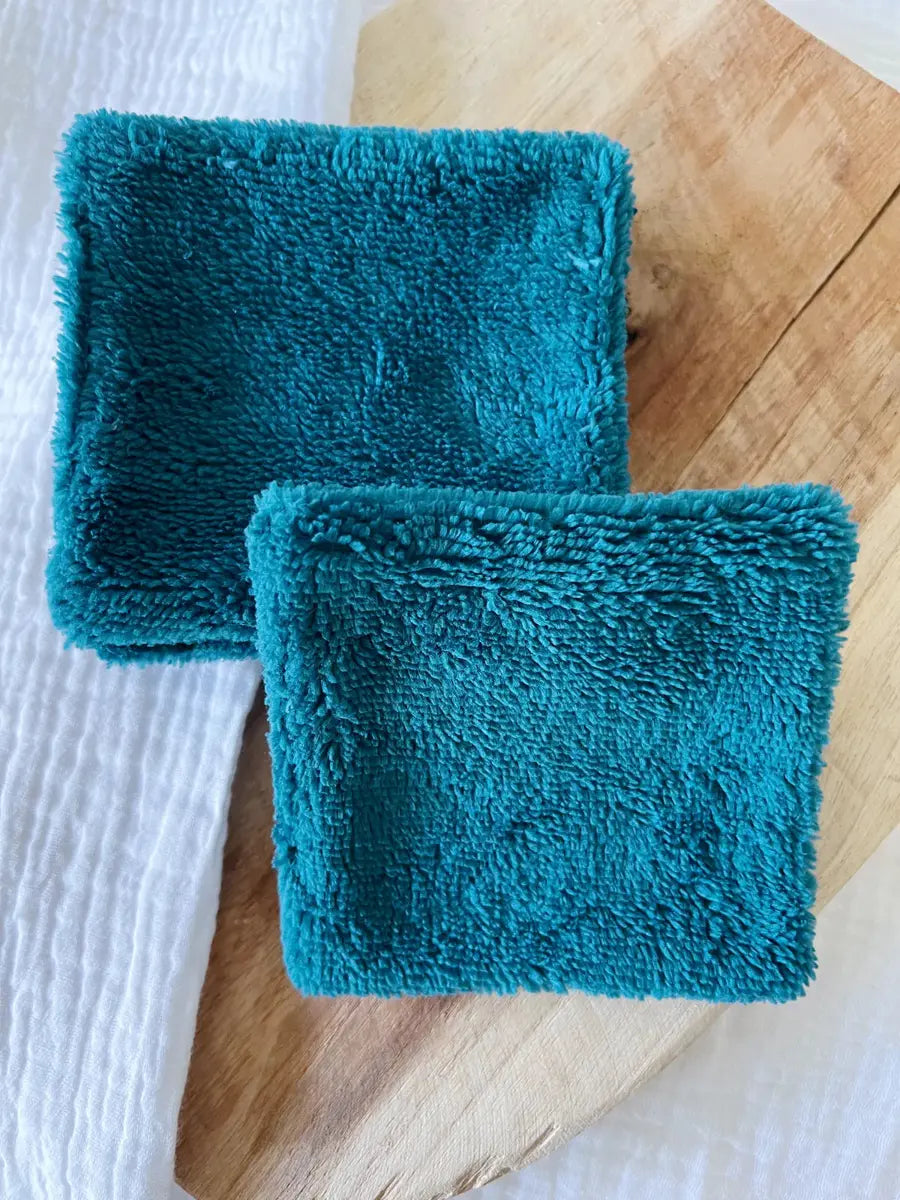 Eponge bambou bleu paon - 3