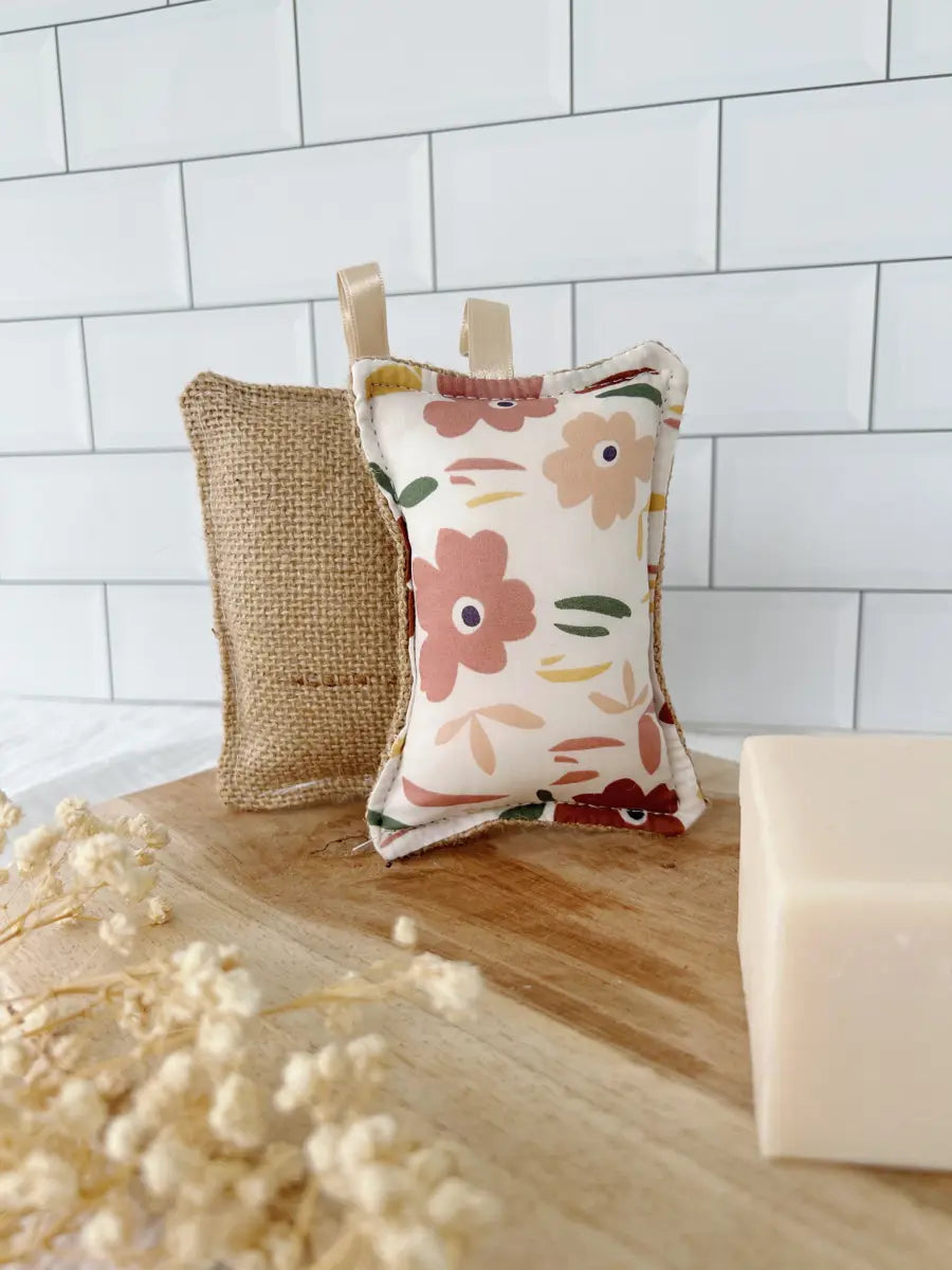 Eponge lavable TOILE DE JUTE - Aquarelle